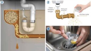 Kitchen Sink Grease Buildup Diagram