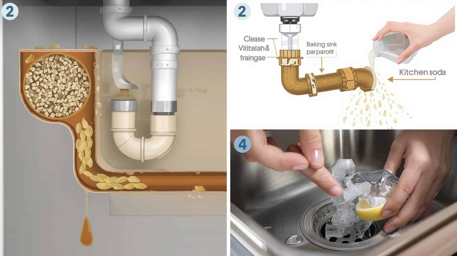 Kitchen Sink Grease Buildup Diagram