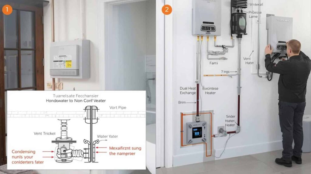 tankless water heater maintenance by technician