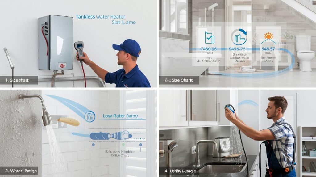 tankless heater flow rate example