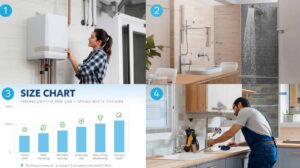 tankless water heater installed in home