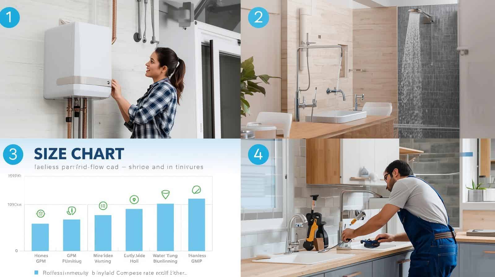 tankless water heater installed in home